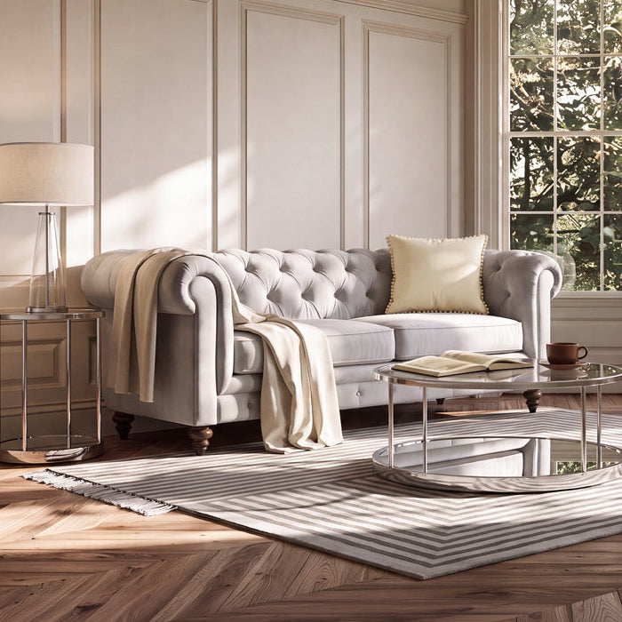 Monty Three Seat Sofa - Dove Grey