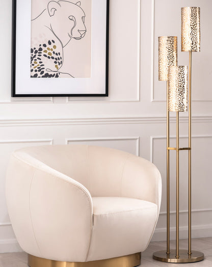Moray Floor Light Brass