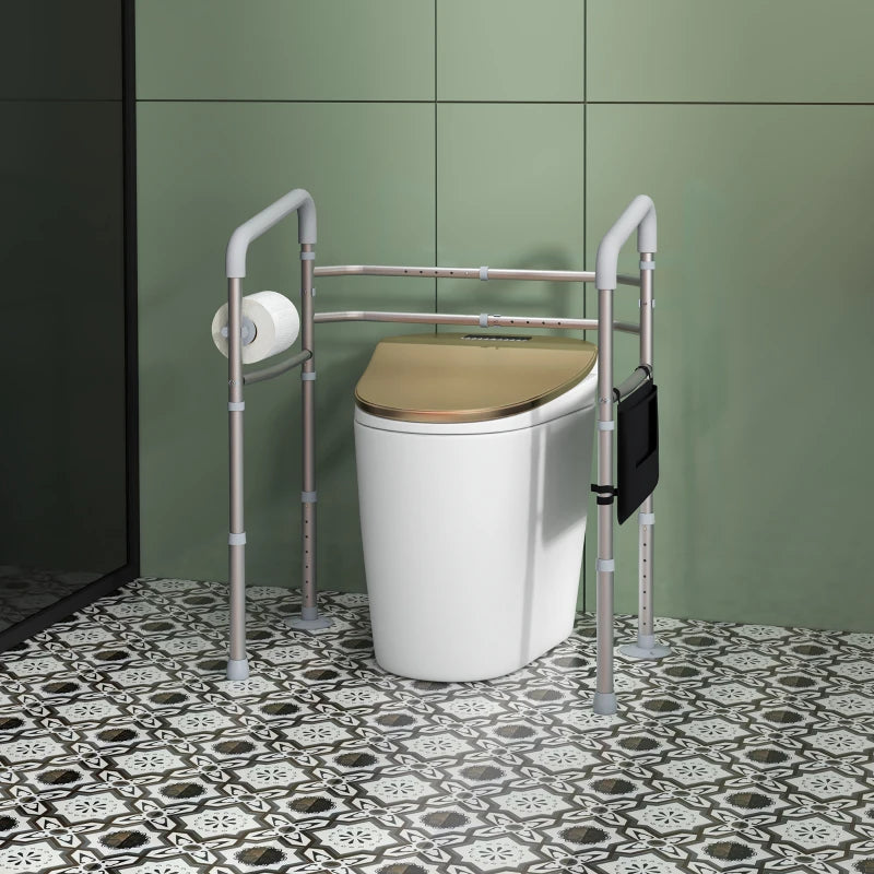 Free Standing Toilet Rail Frame, Height and Width Adjustable