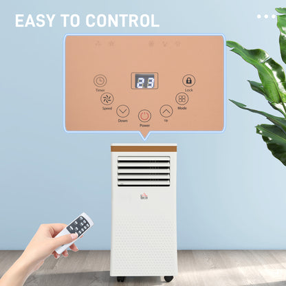10000 BTU Portable Air Conditioner 4 Modes LED Display Timer Home Office