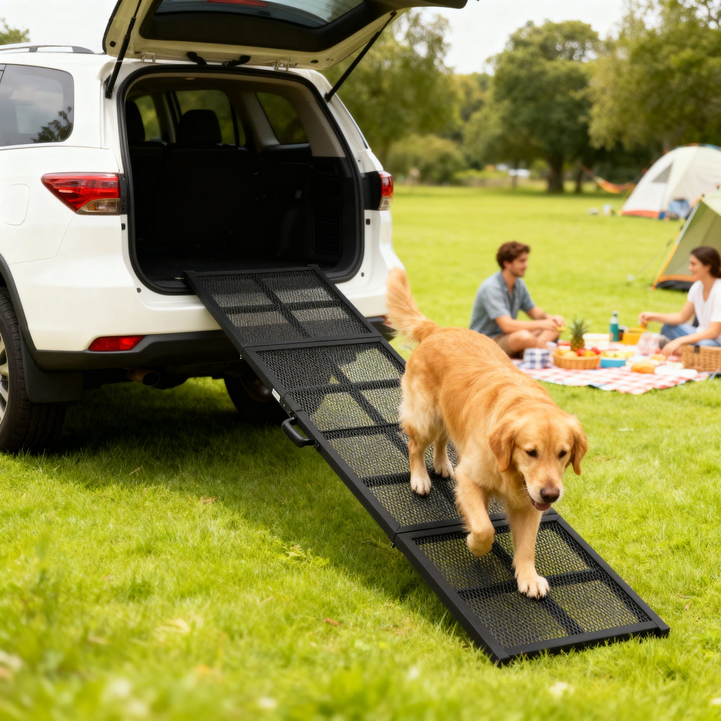 191 x 20cm Dog Ramp for Car, Pet Stairs for Large Dogs, for SUVs