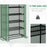 5 Tier Widened Mini Greenhouse w/ Reinforced PE Cover, Portable Green House w/ Roll-up Door & Wire Shelves, 193H x 90W x 49Dcm, Green