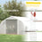 4x3m Walk-in Polytunnel Greenhouse, Zipped Roll Up Sidewalls, Tunnel Warm House Tent w/ PE Cover, Complimentary Plant Labels & Gloves