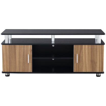 TV Cabinet Stand Entertainment Center Media Console Storage Black, Walnut