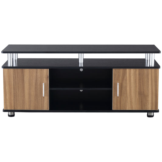 TV Cabinet Stand Entertainment Center Media Console Storage Black, Walnut