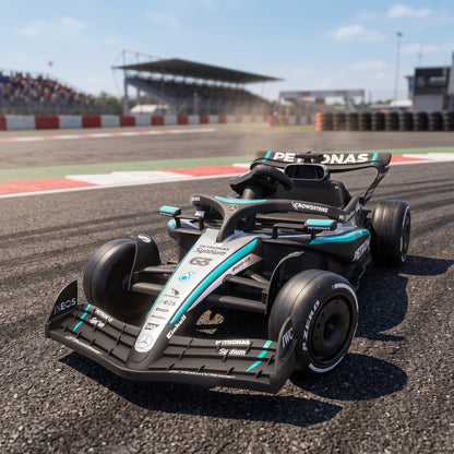 Licensed Mercedes-AMG PETRONAS F1 Electric Go Kart for Kids 3-5