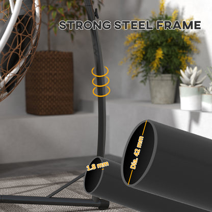 Hammock Chair Stand, Steel Frame Hammock Stand Only, Black