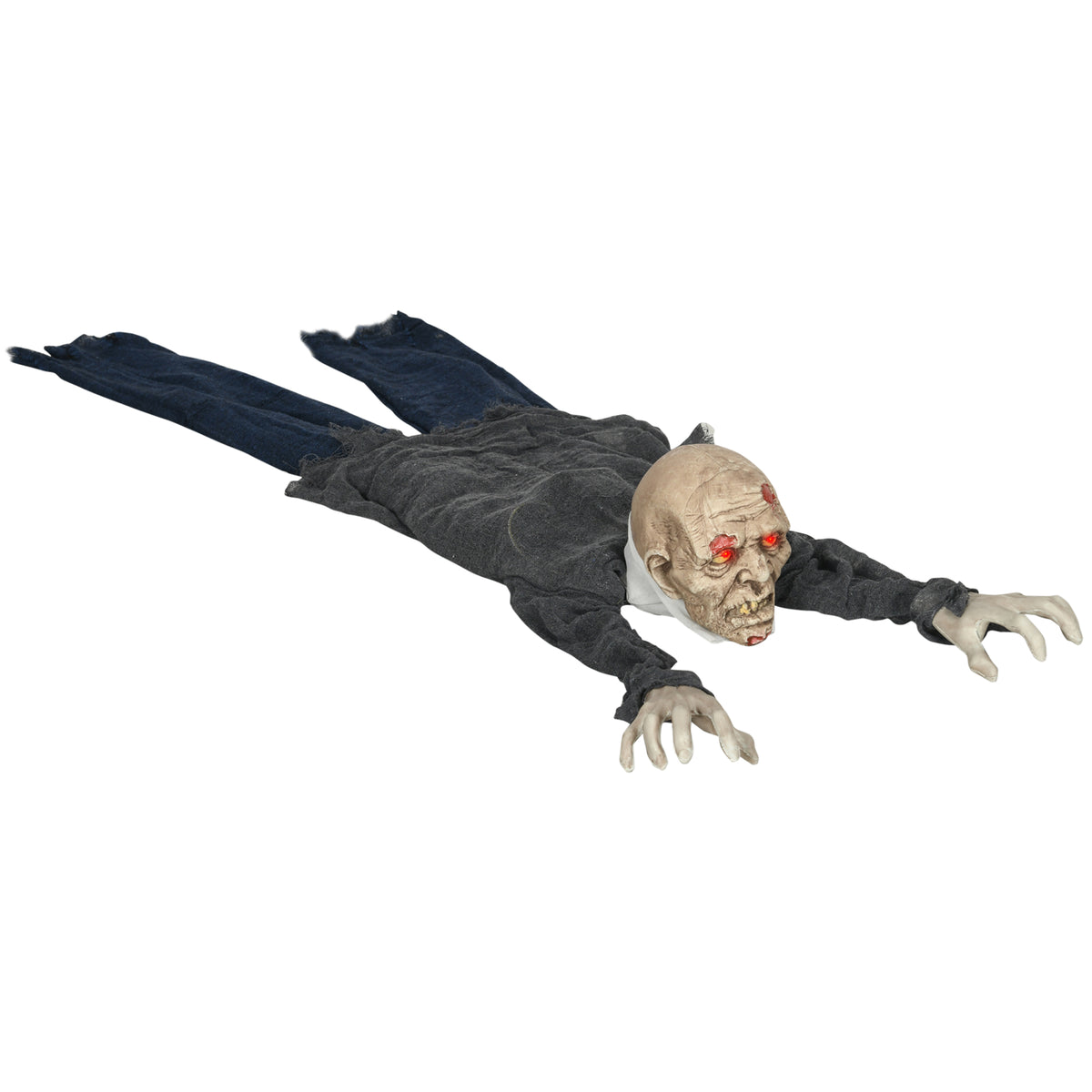 5.2ft Halloween Outdoor Decoration Crawling Zombie, Sound Activated