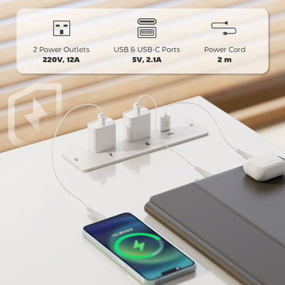 120 x 60 cm Home Office Desk Reversible Study Table for Bedroom White