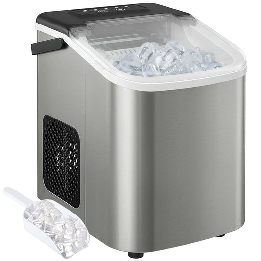 Ice Maker Machine Countertop, 9 Cubes Ready in 7 Mins, 12 KG in 24Hrs