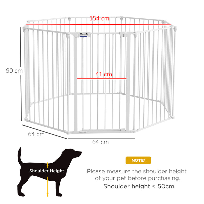 2 In 1 Multifunctional Dog Pen and Safety Pet Gate 8 Panel Dog Plaype QuidsIn Superstore