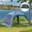 5-8 Person Camping Tent, Portable Dome Tent, Outdoor Screen House Sun Shelter, 360x355x215cm - Blue/Green