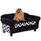 Dog Sofa Bed for XS-Sized Dogs, Pet Sofa Cat Sofa with Soft Cushion, Washable Cover, Removable Legs, Wooden Frame - Black