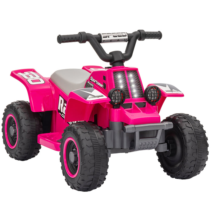 6V Electric Quad Bike for Kids w/ Forward Backward - Pink