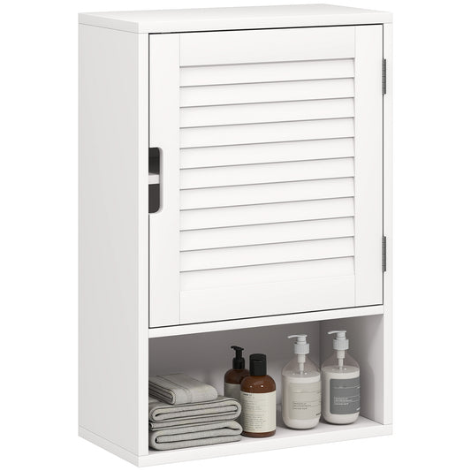 Bathroom Cabinet, Wall Mounted Cabinet with Adjustable Shelves, White