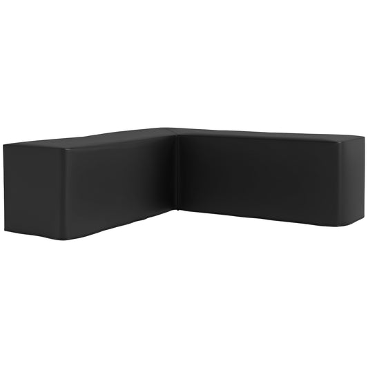 L-Shaped Rattan Corner Set Cover Waterproof Oxford Fabric 250x250x79cm