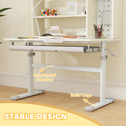 Kids Desk, Study Desk for Kids Height Adjustable with Tilt-Desktop