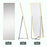 Full Length Mirror Wall-Mounted, 160 x 50 cm Freestanding Rectangle Dressing Mirror for Bedroom, Living Room, Gold Frame