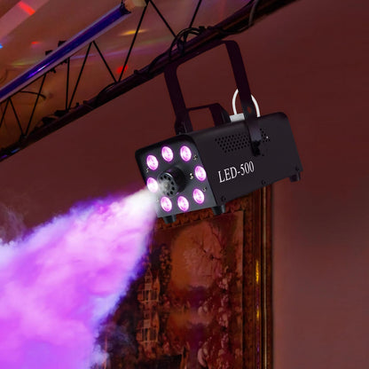 Smoke Machine with 3 RGB LED Lights 2000CFM Fog Machine with Remote Controls