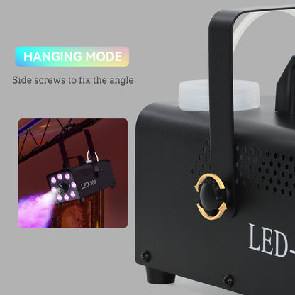 Smoke Machine with 3 RGB LED Lights 2000CFM Fog Machine with Remote Controls