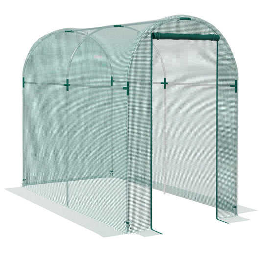 Fruit Cage, Plant Protection Tent, 1.2 x 2.4 x 1.9m, Green