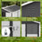 9x 6FT Metal Outdoor Garden Shed, Galvanised Tool Storage Shed w/ Sloped Roof, Lockable Door for Patio Lawn, Grey