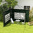 Gazebo Side Panels, Sides Replacement with Window for 3x3(m) or 3x6m Gazebo Canopy, 2 Pack, Green