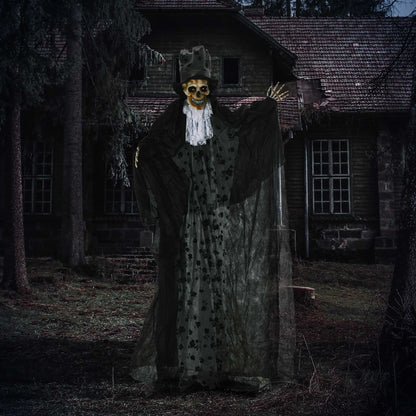 189cm Animated Prop Ghost Bridegroom, Indoor Halloween Decorations