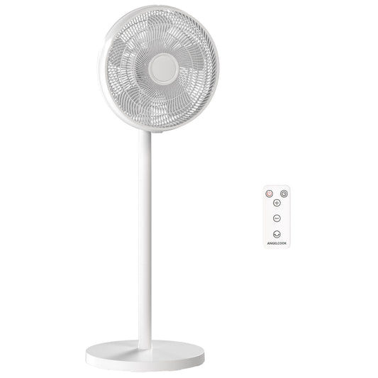 40 cm Standing Pedestal Fan, Quiet Electric Cooling Floor Fan, White
