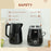 1.7L Fast Boil Electric Kettle and 2 Slice Water Toaster Set, Black