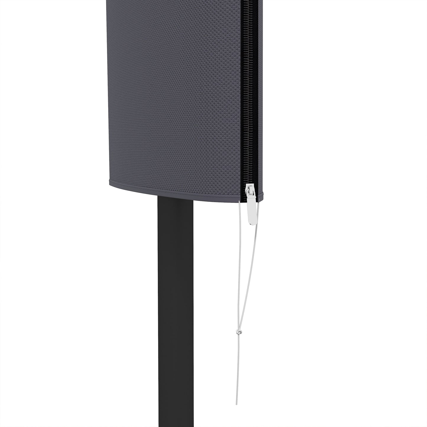 Garden Parasol Cover for 2-4m Outdoor Umbrella Protector w/ Rod, Zipper