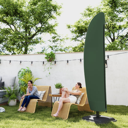Parasol Cover, Banana Umbrella Protector with Zipper, Green