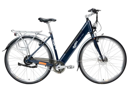 Emu Classic Step Through Electric Bike 250W Motor - Navy Blue 14.5Ah Battery