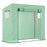 Garden Greenhouse with PE Plant Cover, Windows and Zipper Door for Fruit and Veg 198L x 77W x 149-168H cm