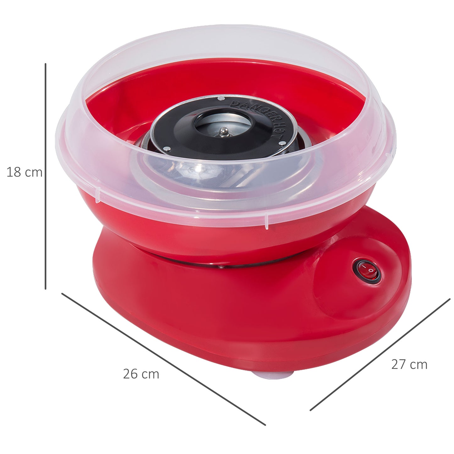 Cotton Candy Machine Electric Gadgetry Floss Sugar Equipment Red