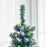 5' Tall Prelit Pencil Slim Artificial Christmas Tree with Realistic Branches, 250 Colourful LED Lights and 408 Tips, Xmas Decoration, Green