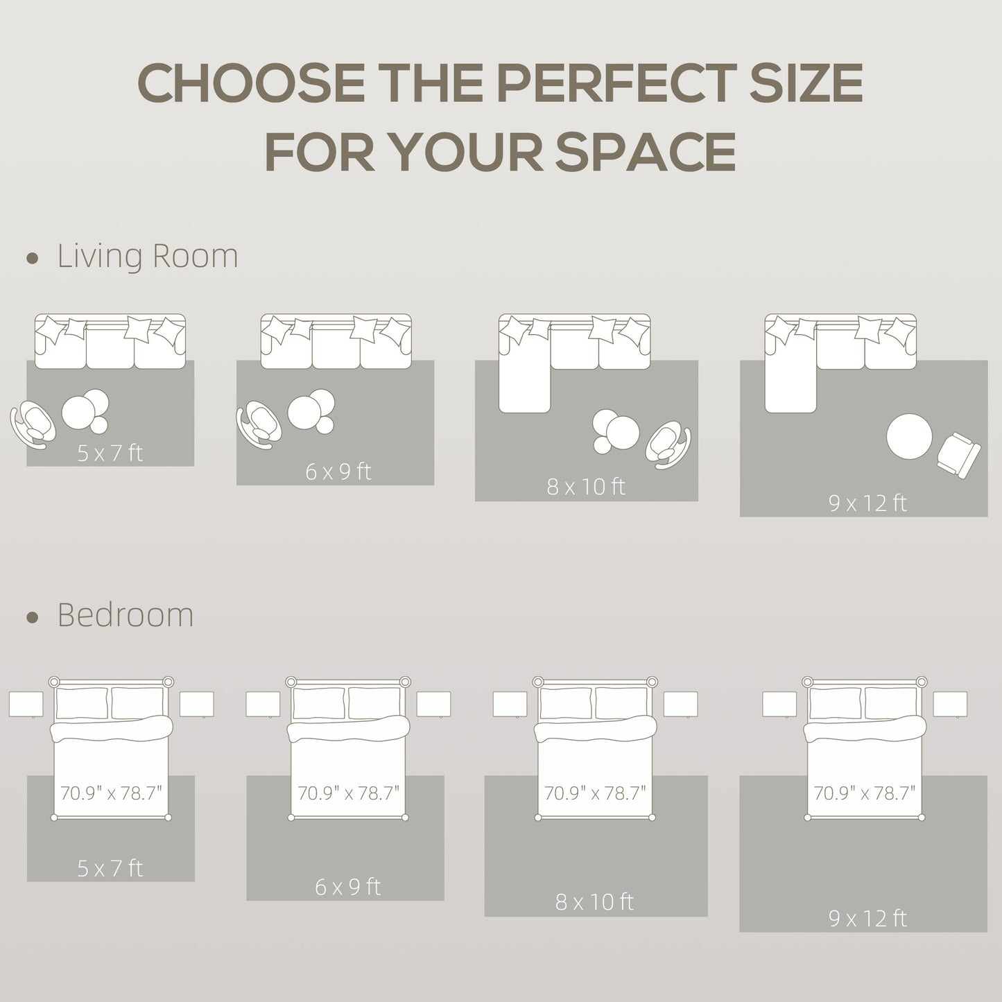 Machine Washable Rug, Allergy-Friendly Floor Carpet, Cream White