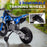 12V Kids Electric Motorbike w/ Twist Grip Throttle, Music - Blue