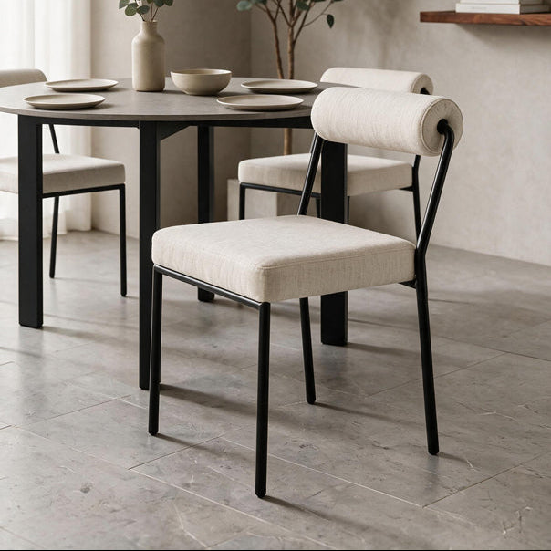 Set of 2 Nosta dining chairs - Light Taupe