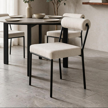 Set of 2 Nosta dining chairs - Light Taupe