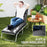 Sun Lounger Cushion Only, Garden Lounge Chair Cushion, Dark Grey