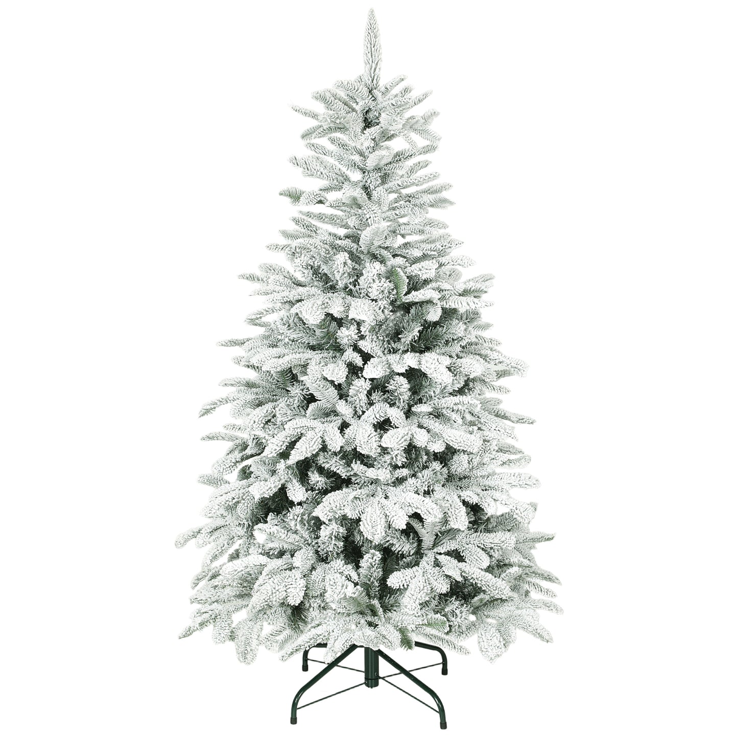 5 ft Artificial Christmas Tree with 717 Branches, Hinged Xmas Tree