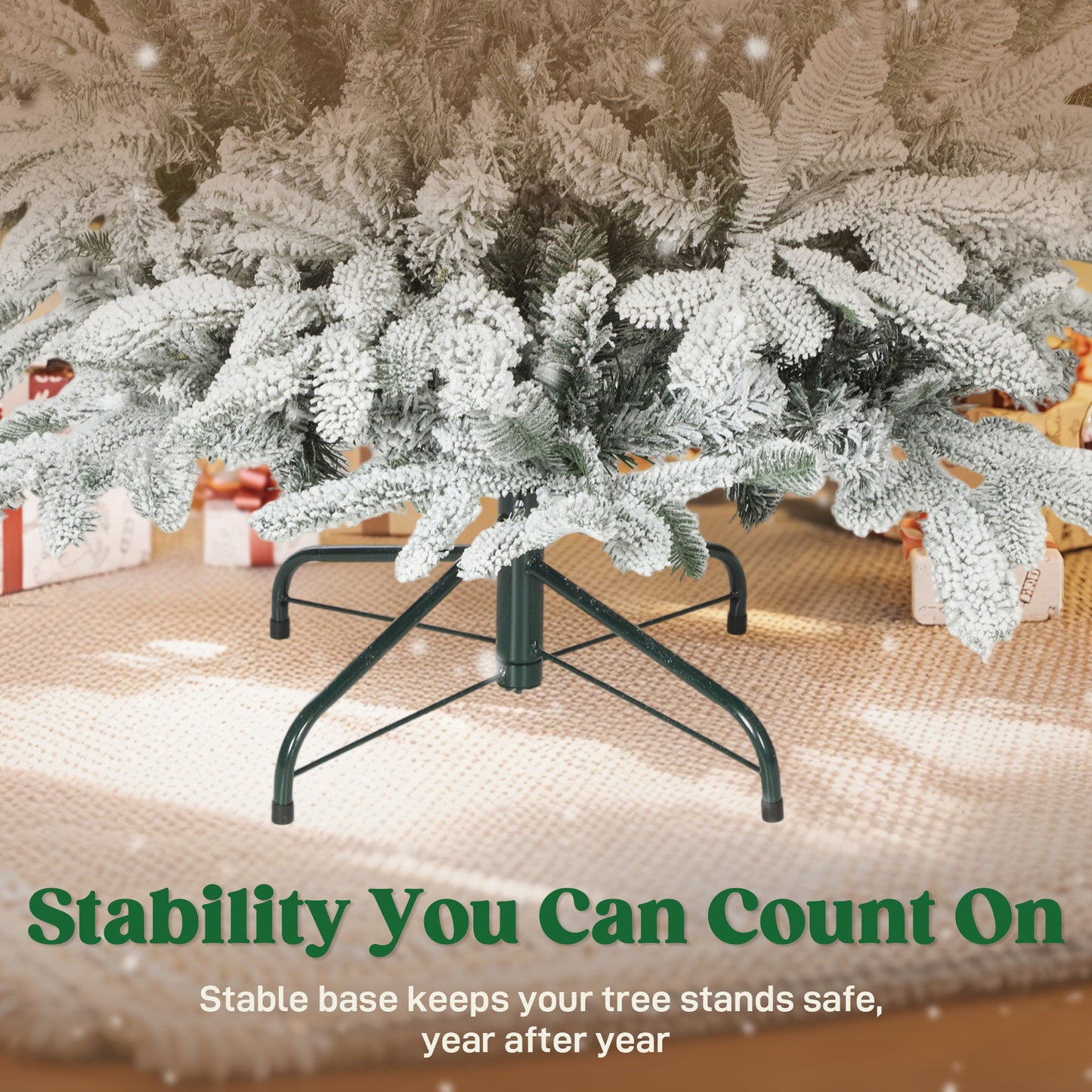 5 ft Artificial Christmas Tree with 717 Branches, Hinged Xmas Tree