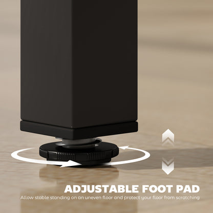 Bar Table Coffee Table with Adjustable Footpads for Breakfast Dining