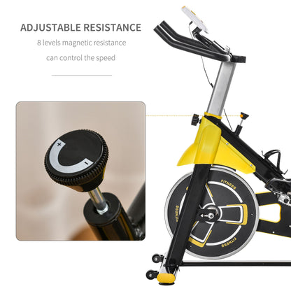 Exercise Bike w/ 6kg Flywheel Belt Drive, Adjustable Resistance
