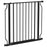 Extra Wide Dog Safety Gate, with Door Pressure, for Doorways, Hallways, Staircases - Black