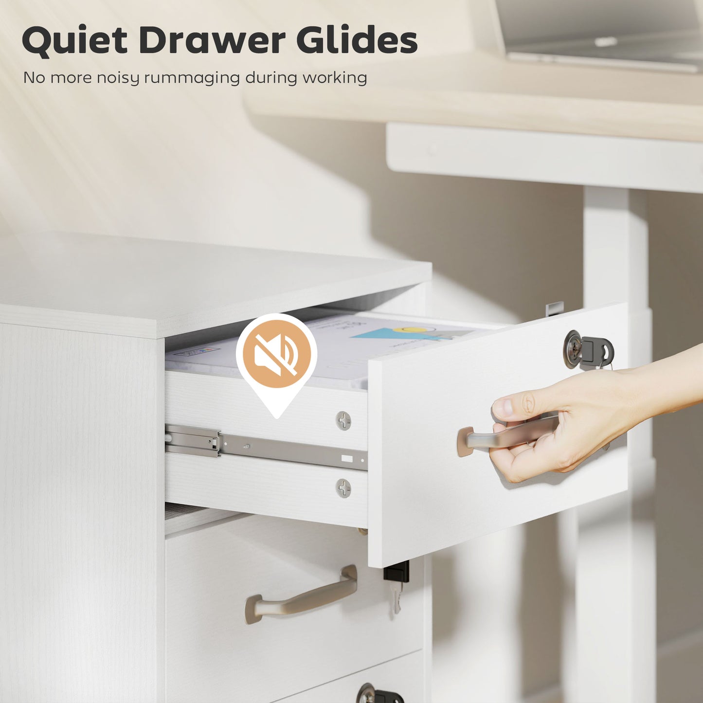 Mesh Office Chair, Computer Chair with Foldable Backrest, Grey