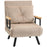 Click Clack Single Chair Bed Settee for Living Room, Guest Room, Beige