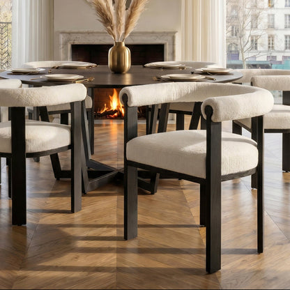 Nyx Dining Chair – Ivory Chenille