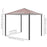 3x3 m Gazebo Pavilion-Coffee